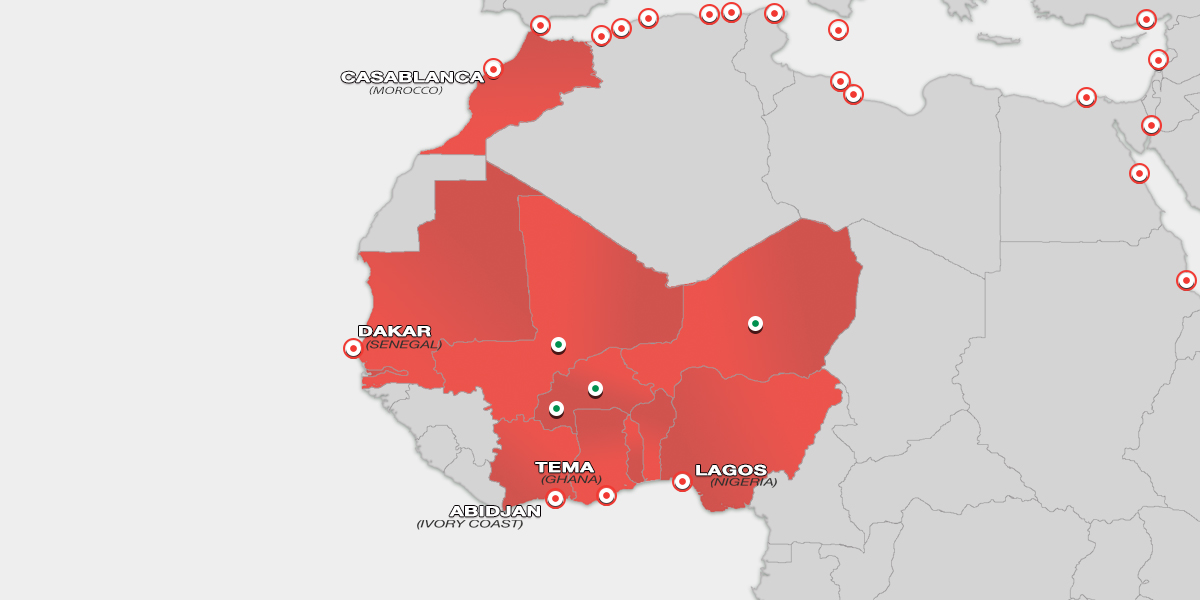 West Africa Map
